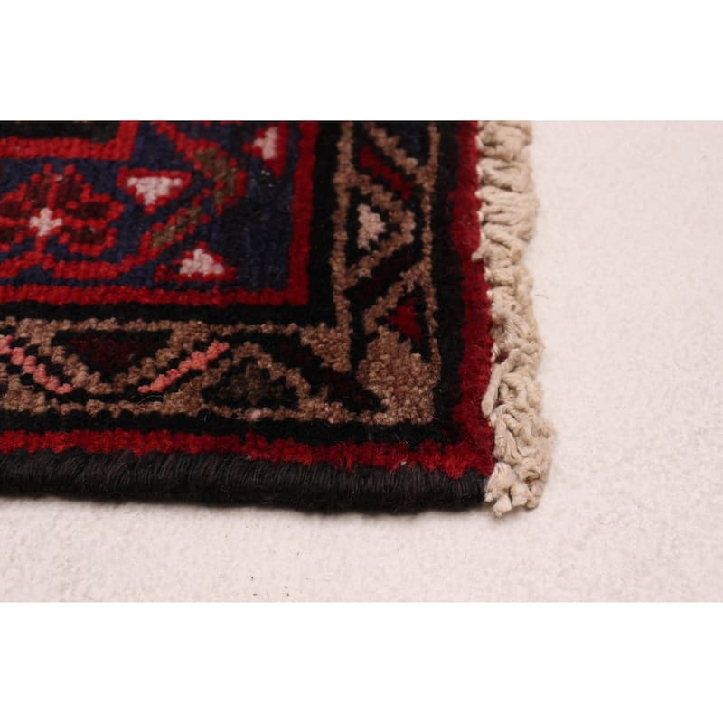 ECARPETGALLERY Hand-knotted Anadol Red Wool Rug - 3'4 x 10'0
