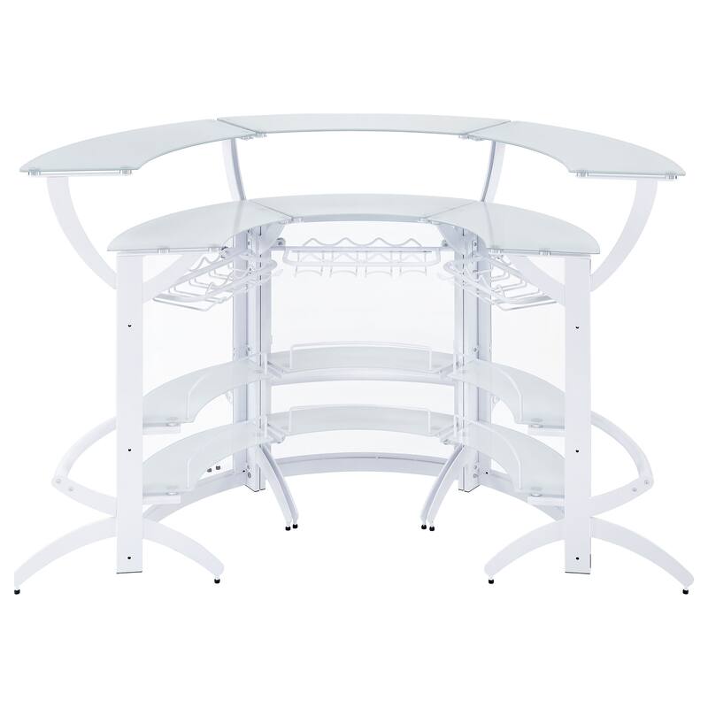 Dallas 3-piece Curved Freestanding Home Bar Cabinet
