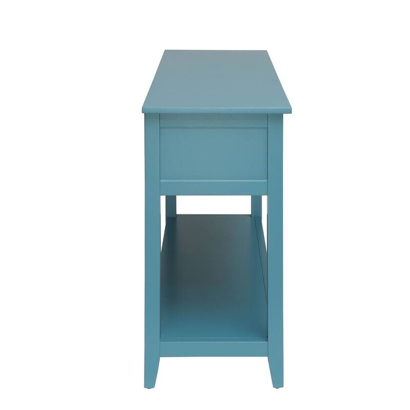 44" Console Table in Teal - Teal