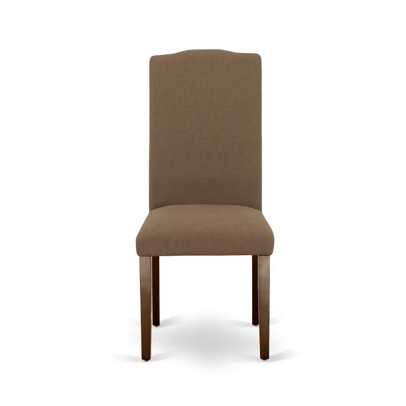Linen Fabric Parsons Chairs - Set of 2 - Modern Dining Room Accent Chairs
