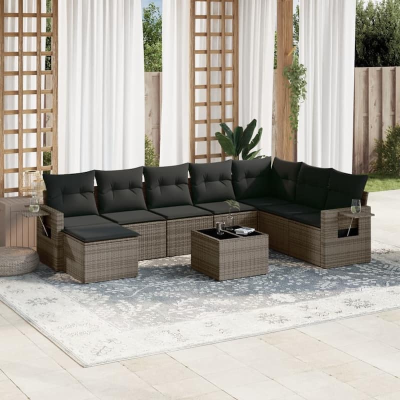 vidaXL Garden Sofa Set - Grey Without table