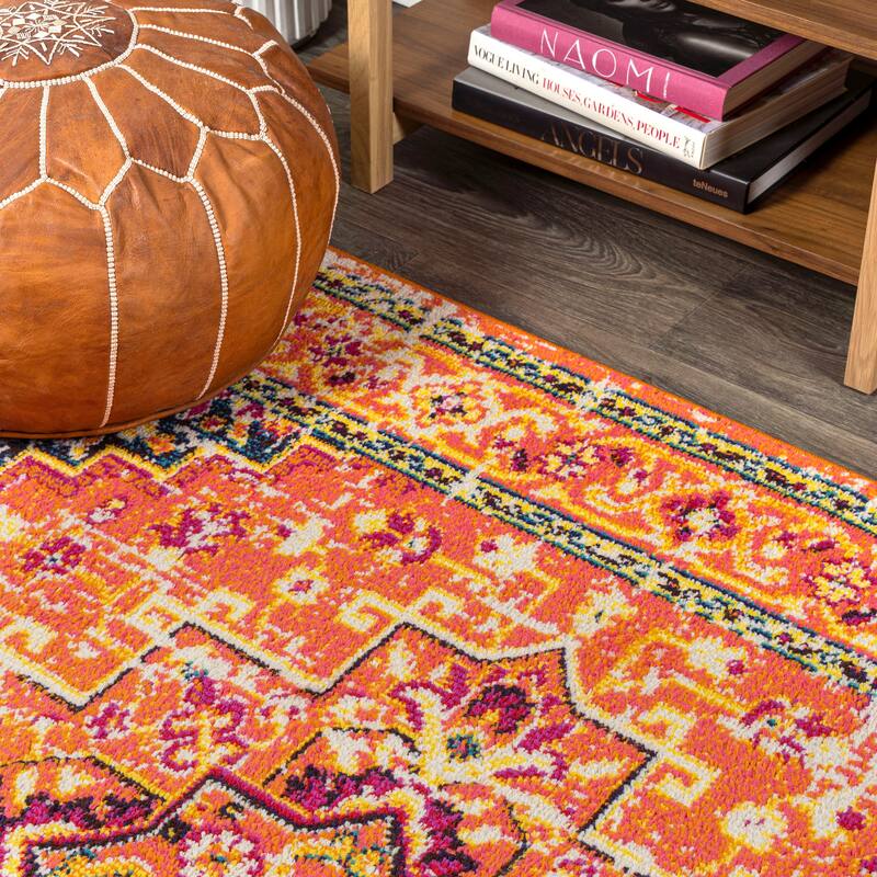 JONATHAN Y Audrey Geometric Medallion Area Rug