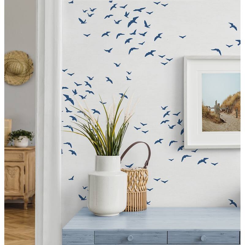 NextWall Birds in Flight Peel and Stick Wallpaper - 27 in. W x 18 ft. L