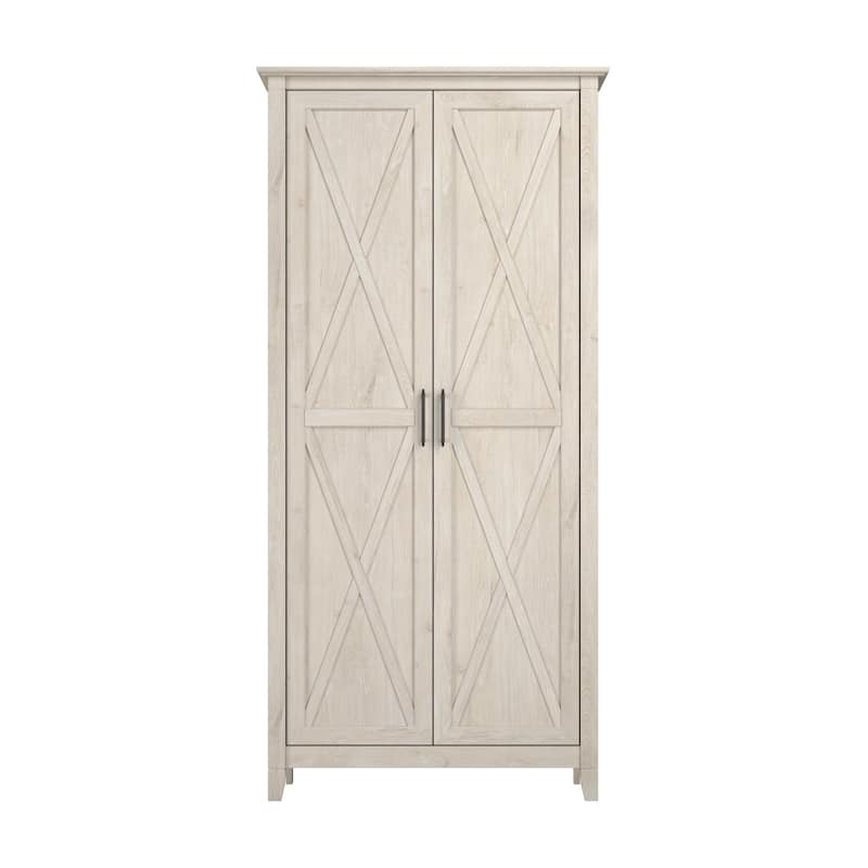 Key West Tall Storage Cabinet with Doors and Shelves by Bush Furniture