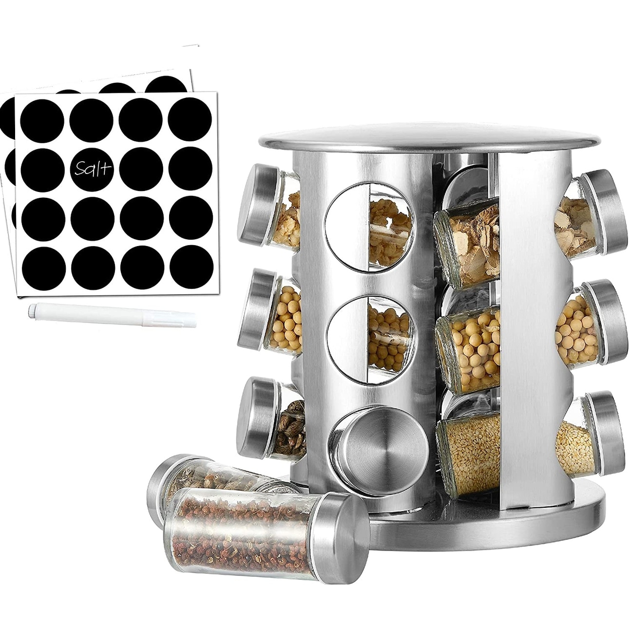 https://ak1.ostkcdn.com/images/products/is/images/direct/2c13e7dd04257709e595f8dd9af9a17afa763618/Cheer-Collection-Rotating-Spice-Rack-with-12-Jars.jpg