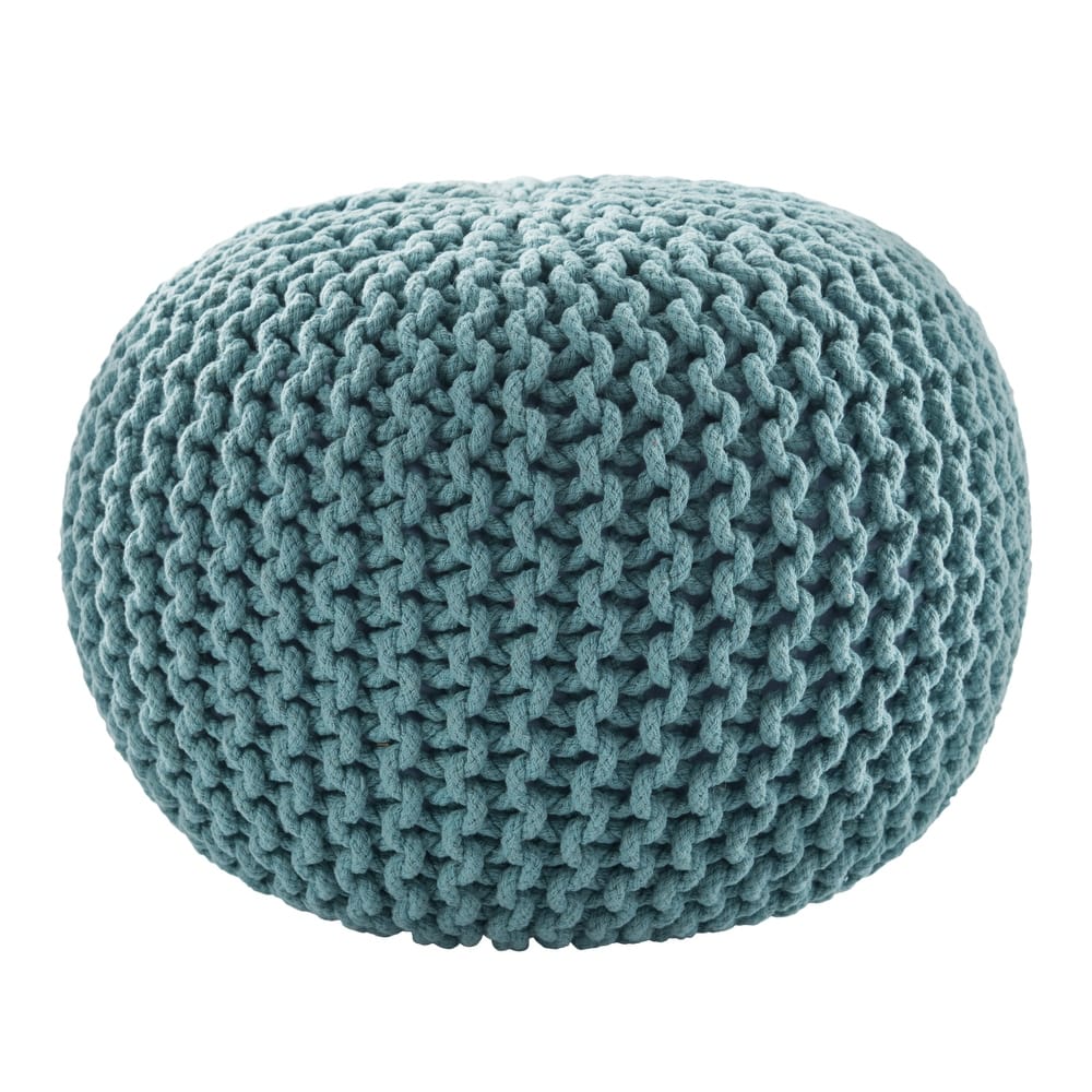 Spectrum Pouf Textured Round Pouf