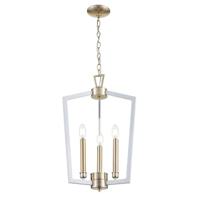 Lizabeth Pendant Light Matte White/Modern Gold