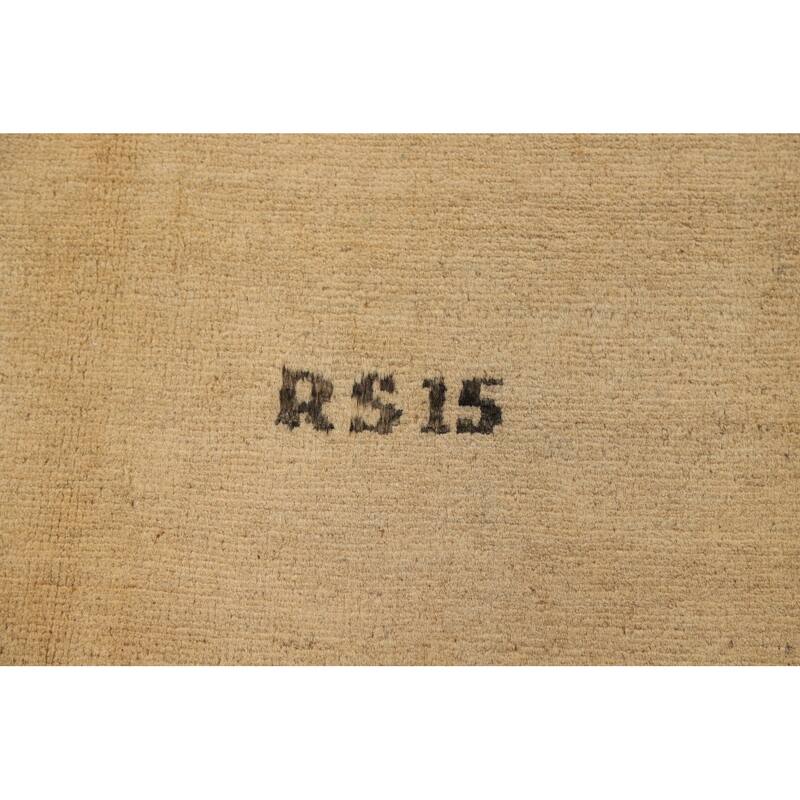 Modern Gabbeh Oriental Foyer Rug Hand-Knotted Solid Wool Carpet - 2'8"x 4'0"