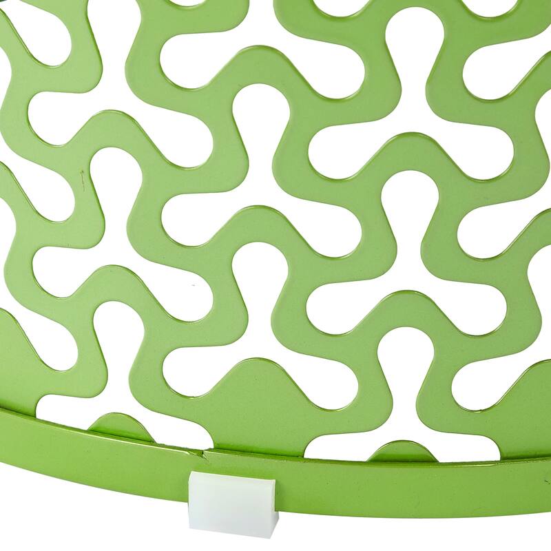 Set of 3 Nesting Side Tables Metal Round Accent Tables for Patio Balcony Garden Indoor Living Room - 15.7" x 22.0"