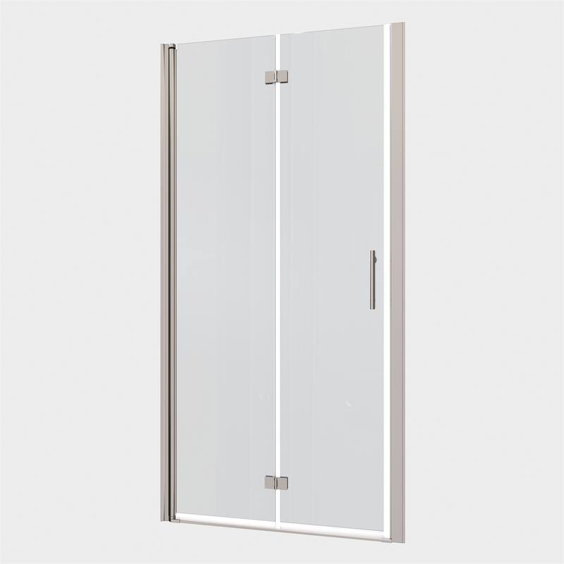 1 3/8" Adjustment Universal Pivot Shower Door with 1/4" Tempered Glass