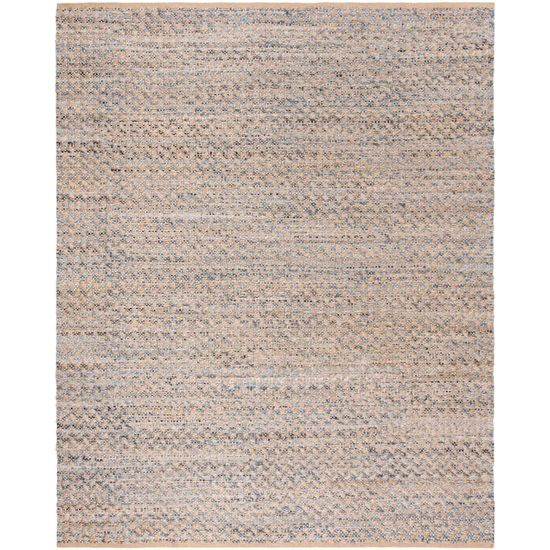 SAFAVIEH Handmade Cape Cod Castillo Coastal Jute Rug - 10' x 14' - Blue/Natural