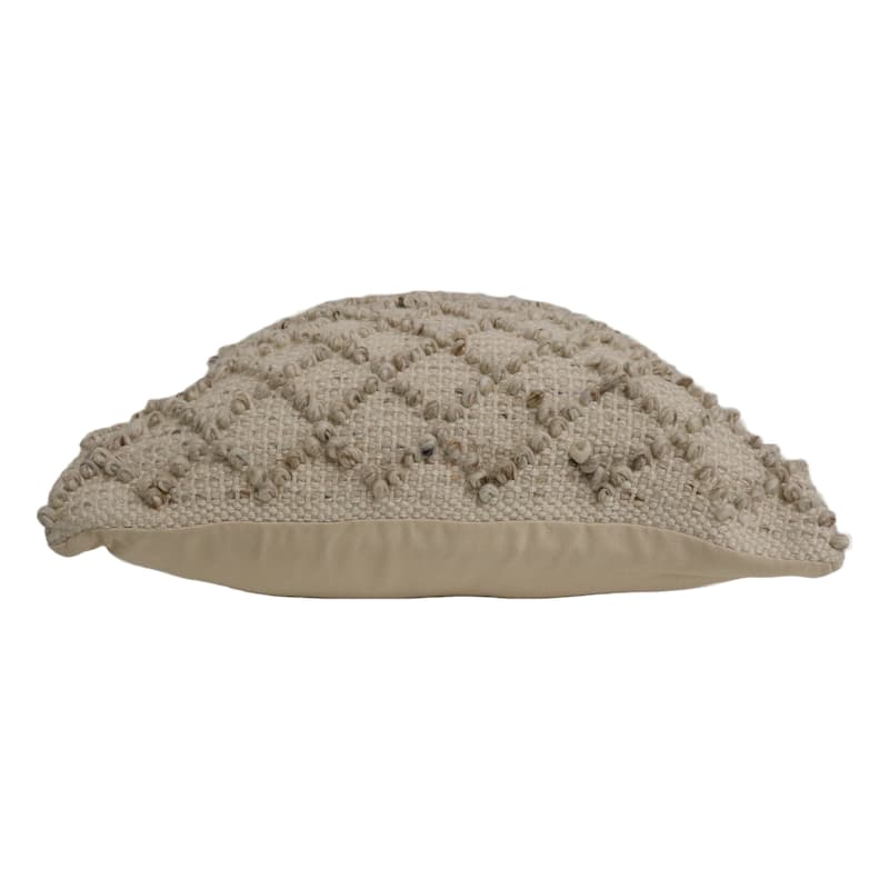 Home&Manor Nancy Wool & Cotton Designer Throw Pillow
