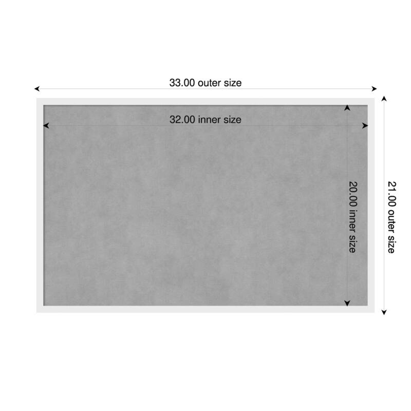 Amanti Art Incline Black Framed - 33 x 21 in - Incline White