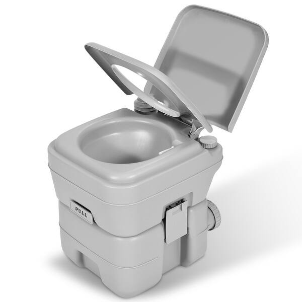 Portable Toilet Travel RV Potty 5.3 Gallon Detachable Waste Tank On