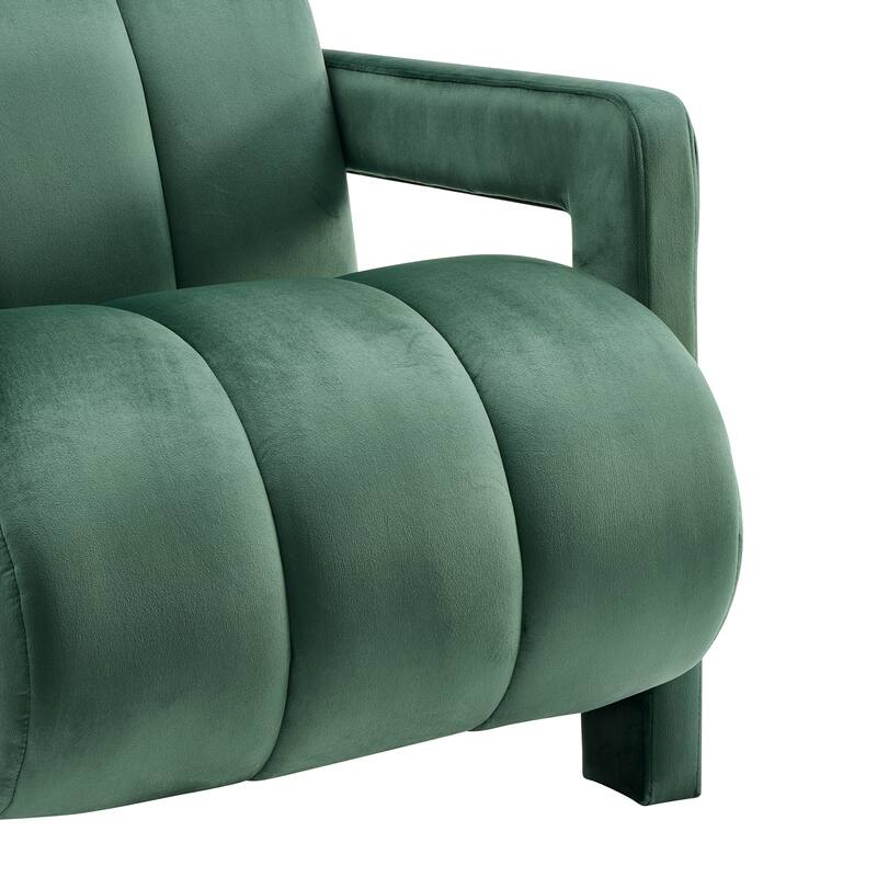 Roundhill Furniture Velmor Contemporary Velvet Accent Armchair