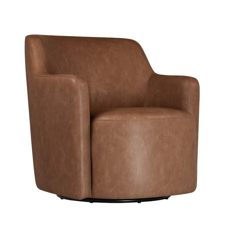 HomePop Upholstered Swivel Accent Chair