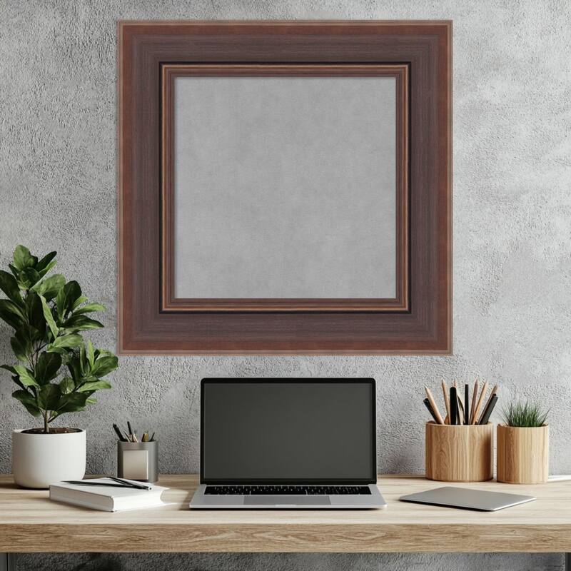 Amanti Art Moab Brown Bronze Framed Magnetic Board