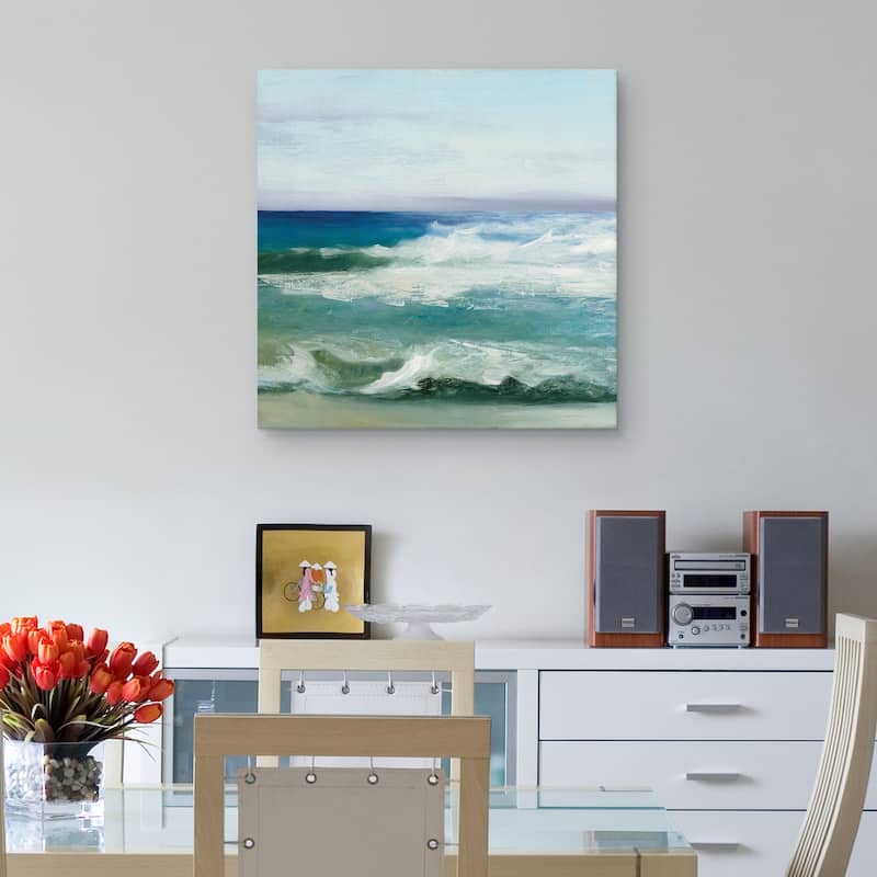 Azure Ocean by Julia Puriton Canvas Art Print