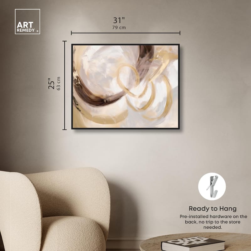Dreamy Swirls III Canvas by Art Remedy