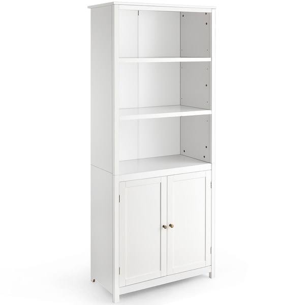 Costway Bookcase Shelving Storage Wooden Cabinet Unit Standing Display. Opens flyout.