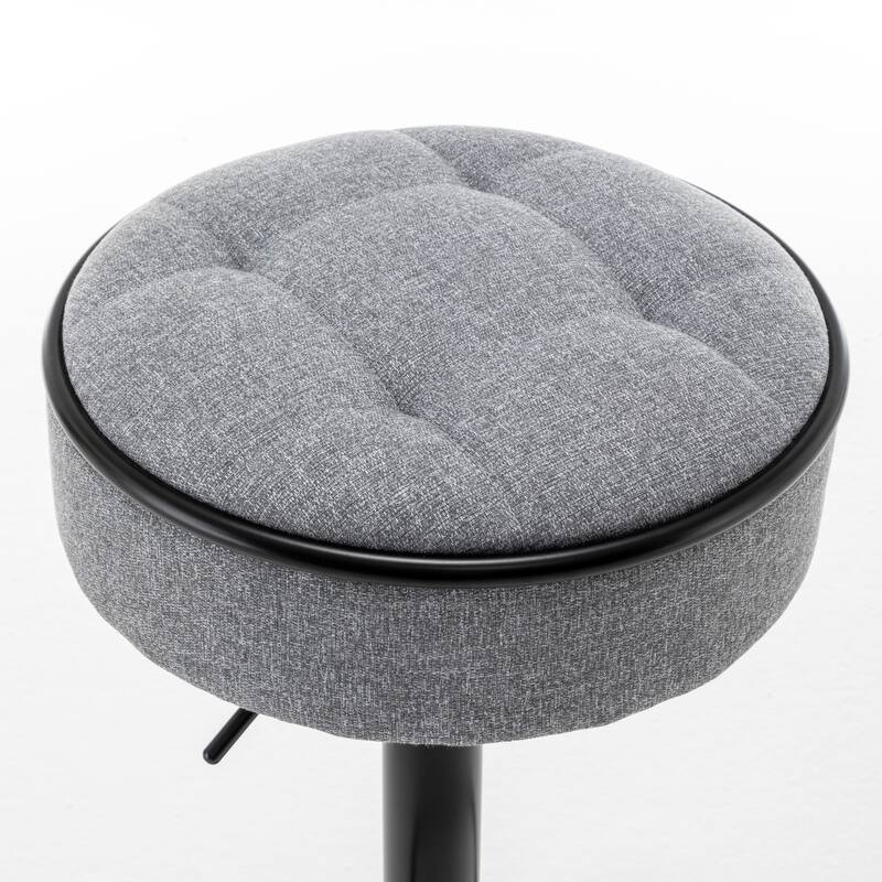 Round Storage Bar Stool Set of 2