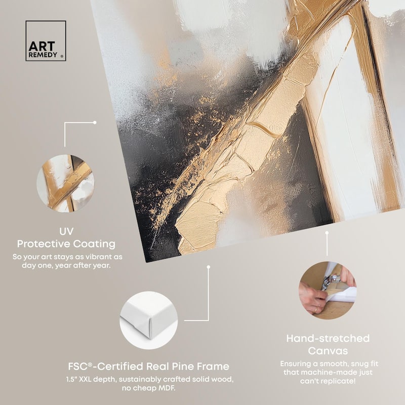 Gilded Rupture II Canvas by Art Remedy, Gallery Wrapped
