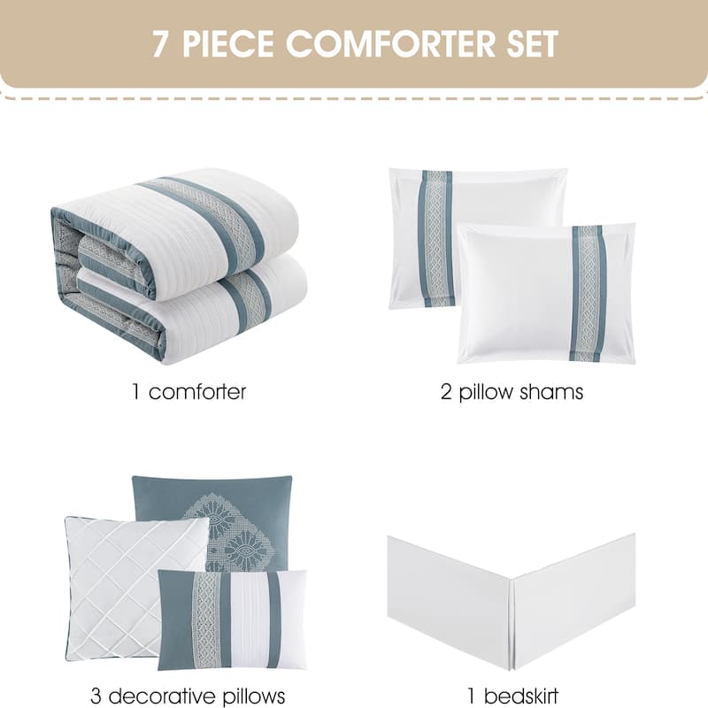 Nanshing Krystel 7 Piece Boho Chic Comforter Set