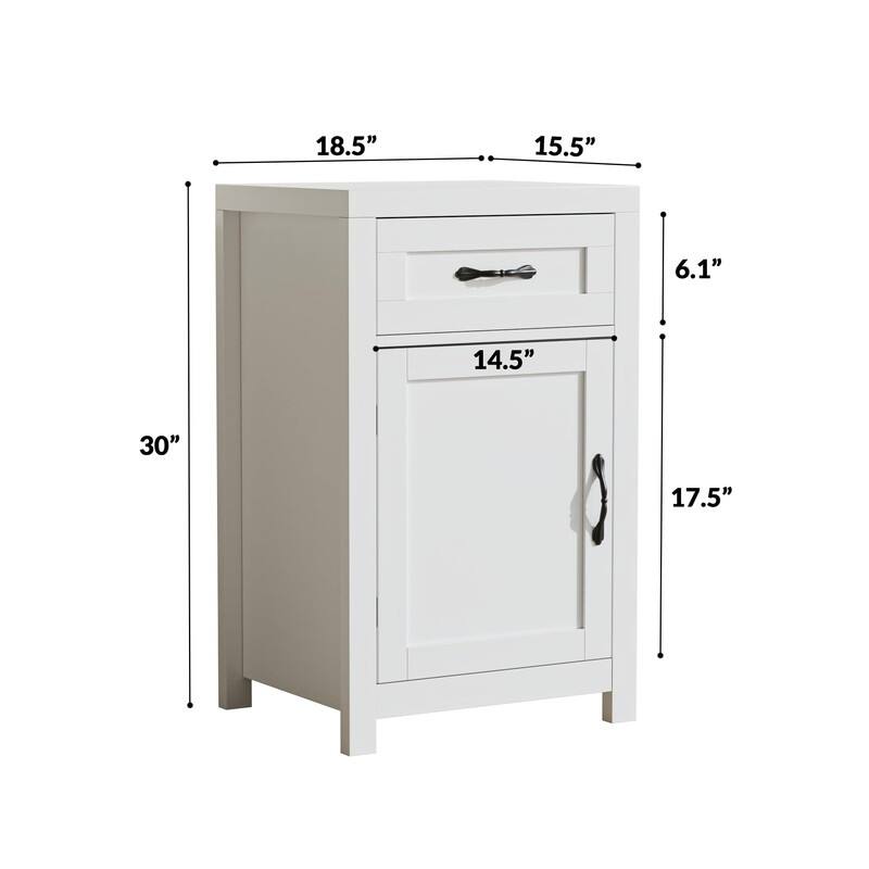 Farmhouse Night Stand with Barn Door