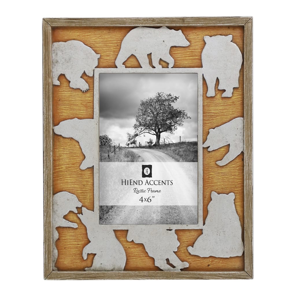 HiEnd Accents Bear Cutout frame, 4x6