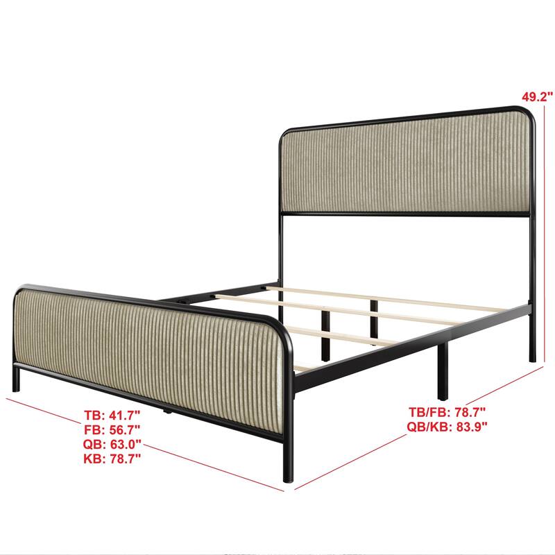Clayfell Parma Panel Bed
