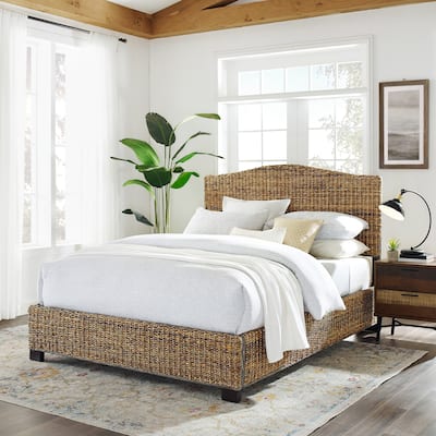 Crosley Serena Rattan King Bed