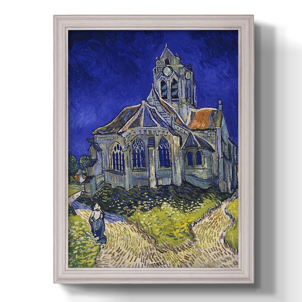 the church at auvers  Premium Framed Canvas- Ready to Hang