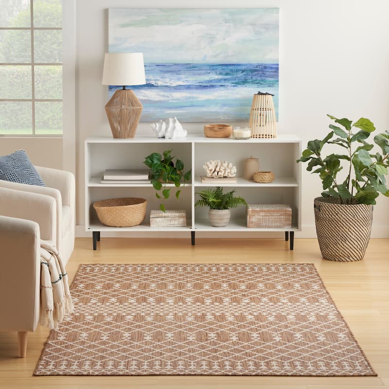 Nourison Positano Indoor/Outdoor Moroccan Area Rug
