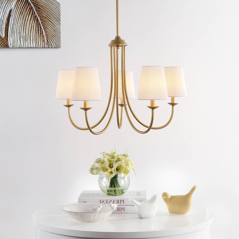SAFAVIEH Lighting Aletha Chandelier - 26" W x 26" D x 27-57" H