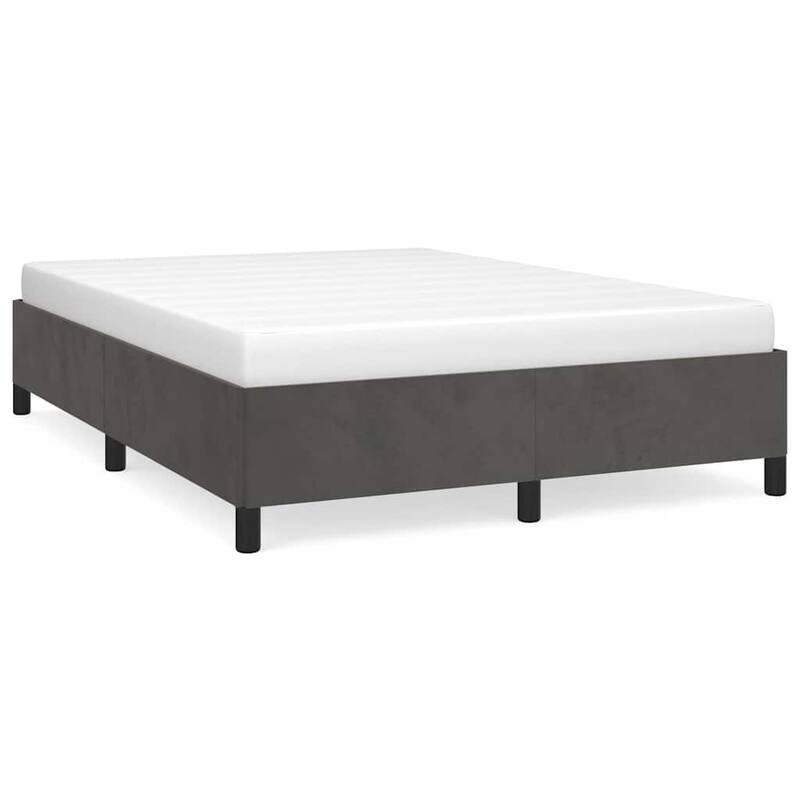 vidaXL Bed Frame, Velvet, No Mattress