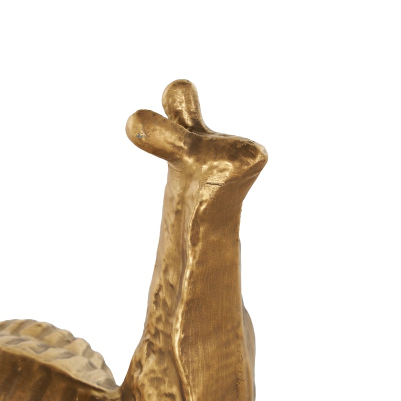 Metal Snail Standing Decorative Bookends - Set of 2 Gold - Roche River Decor - 4"W x 5"L x 7"H
