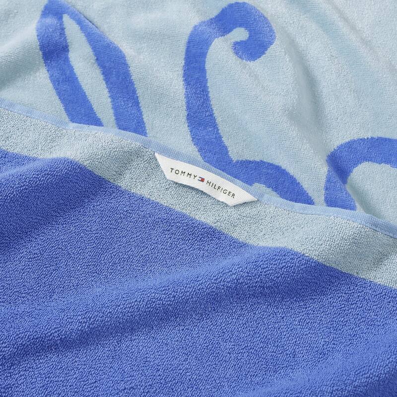 Tommy Hilfiger Printed Cotton Beach Towel - 36 x 68