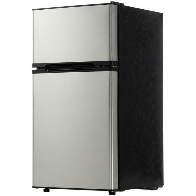 1.7 Cu.Ft Mini Fridge with Freezer, Ultra Quiet Compact Refrigerator Black