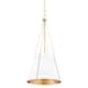 Option Studio White / Aged Brass
