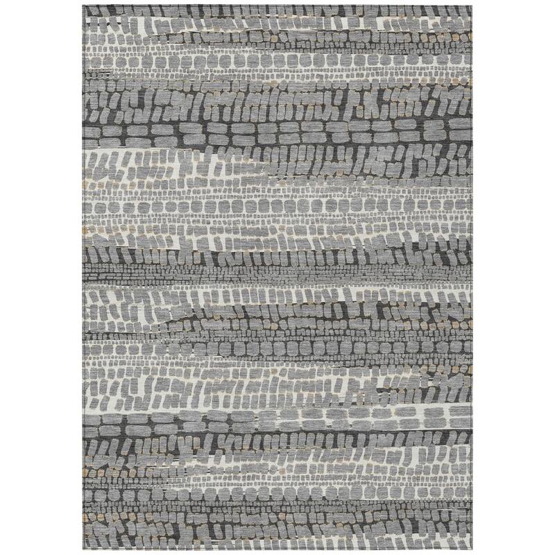 Machine Washable Indoor/ Outdoor Modern Winfield Chantille Rug