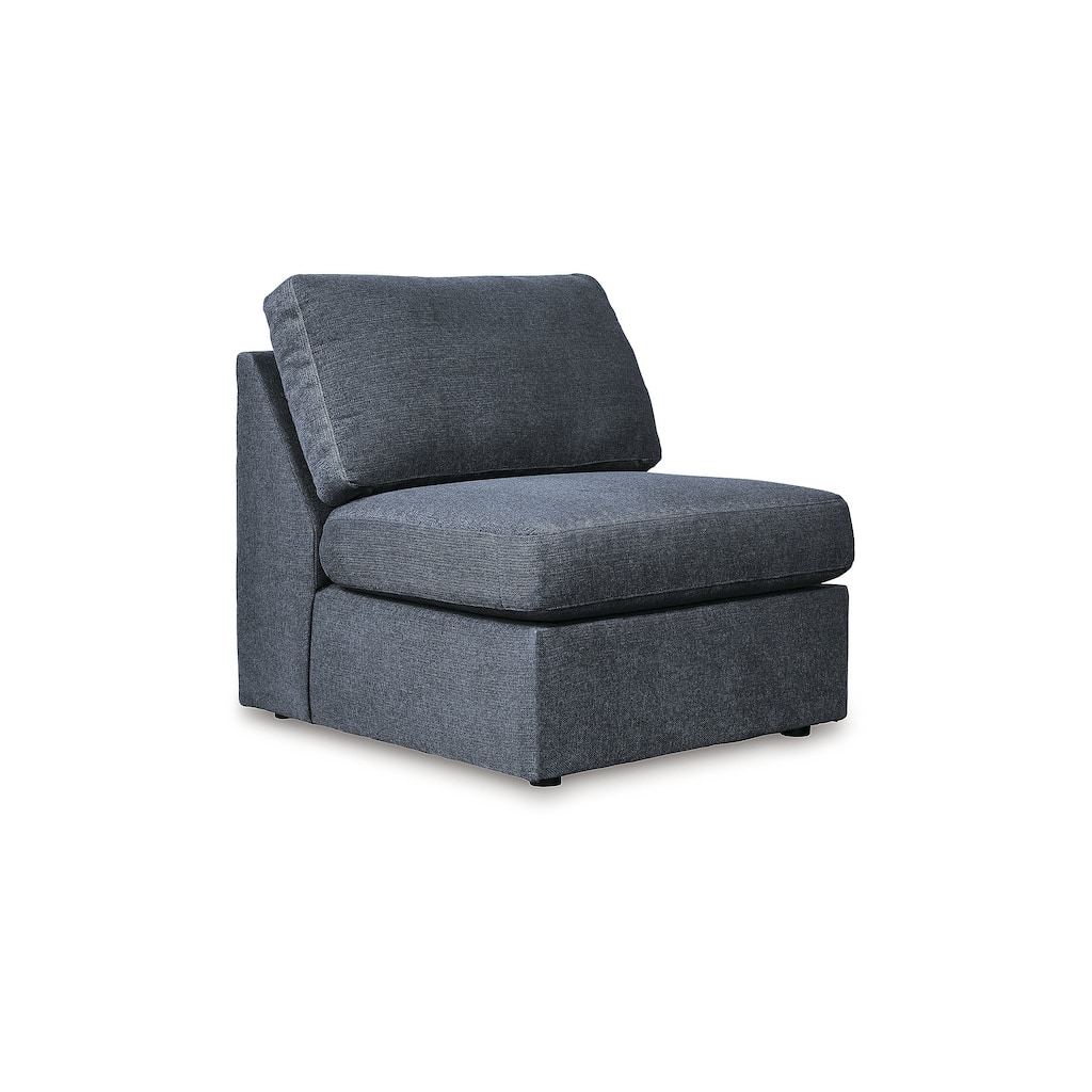 Signature Design by Ashley Modmax Blue Armless Chair - 32" W x 37" D x 36" H