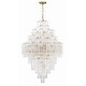 preview thumbnail 2 of 7, Addis 20 Light Aged Brass Chandelier - 30.5"W x 49.5"H x 30.5"D