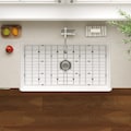 Html Photo Grid Bottom CozyStream 36 in. Farmhouse Apron-Front Single Bowl White Fireclay ...
