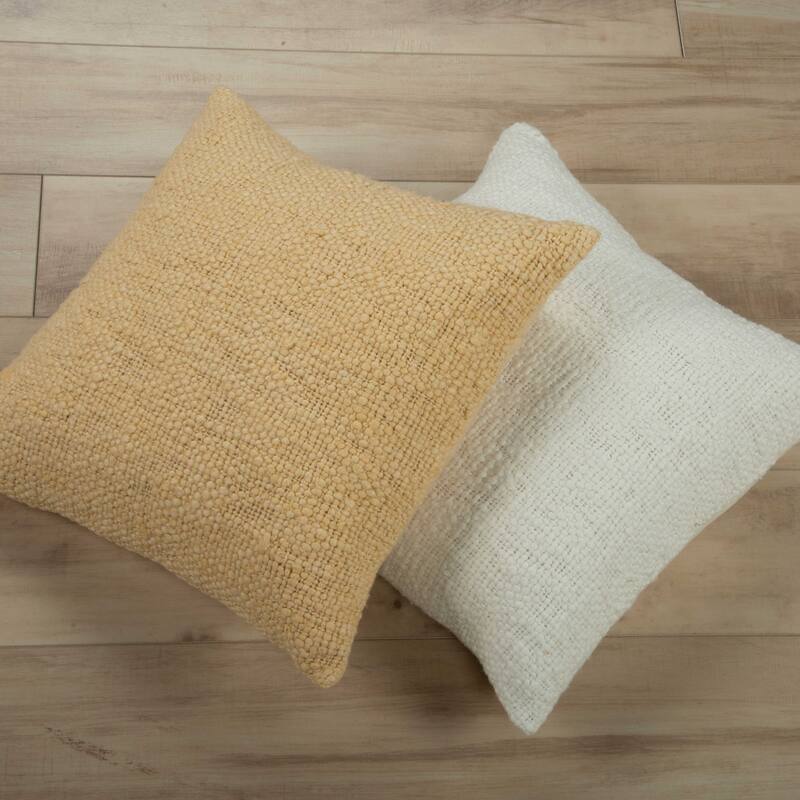 Rizzy Home Solid Textured Modern Throw Pillow