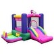 preview thumbnail 10 of 8, Gymax Inflatable Bounce House Kids 6-in-1 Bouncy Castle Pitching Game