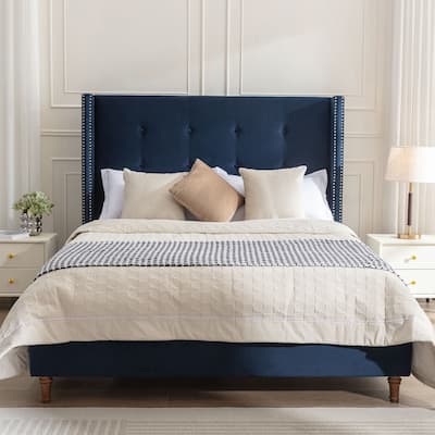 54" High Headboard Peyton Upholstered King Bed