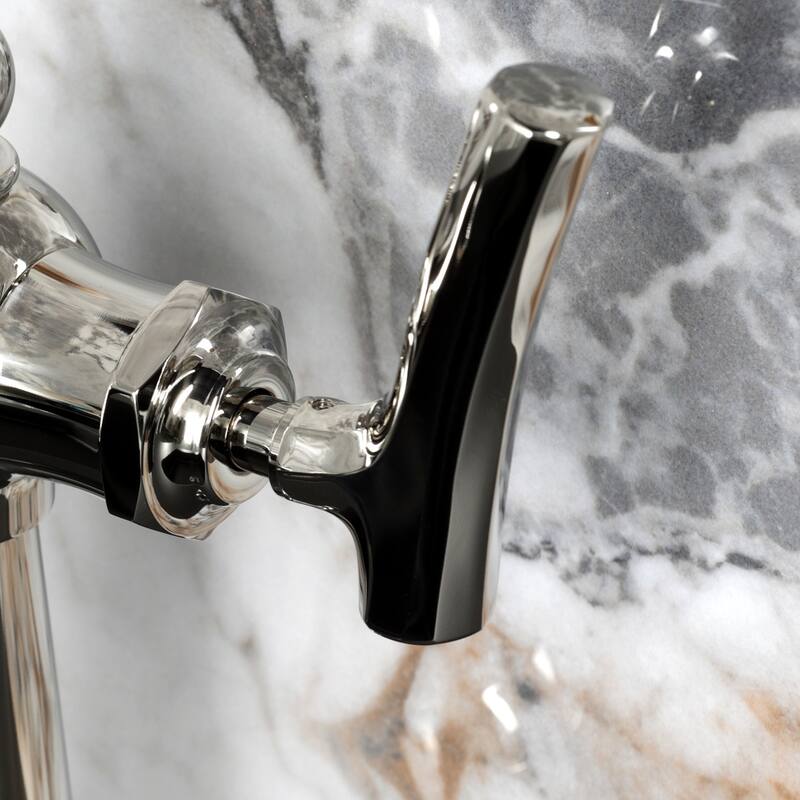 Kingston Brass Hallerbos Single-Handle 1-Hole Deck Mount Bathroom Faucet with Drain