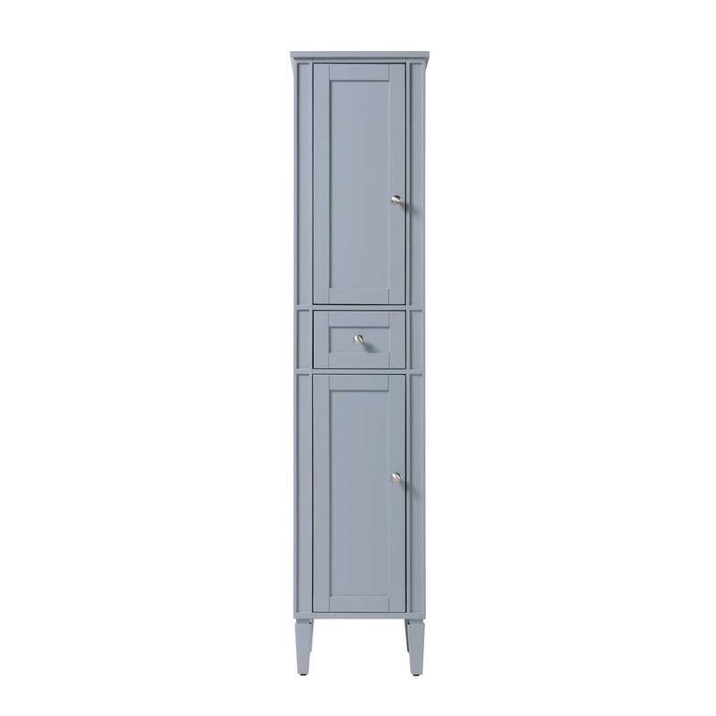 Eclipse Bath Storage Cabinet (16-28 In.) - Grey - 16"