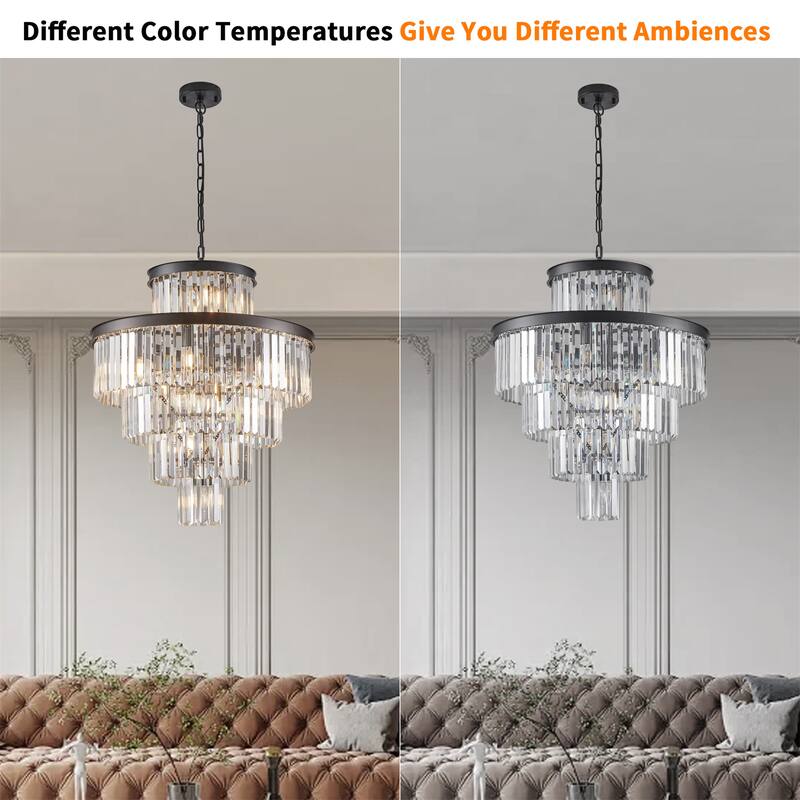 Black Luxury Crystal Chandelier