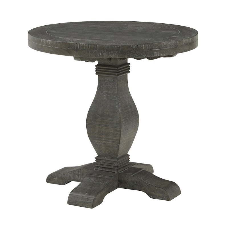 Napa 26" Wide Solid Wood Round End Table